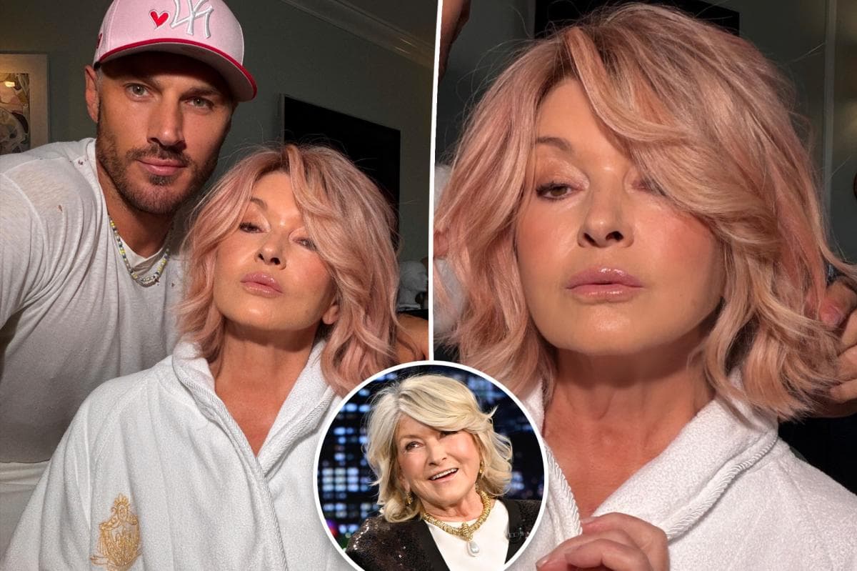 Martha Stewart Blooms Fresh with Rose Gold Hair Transformation at 85!