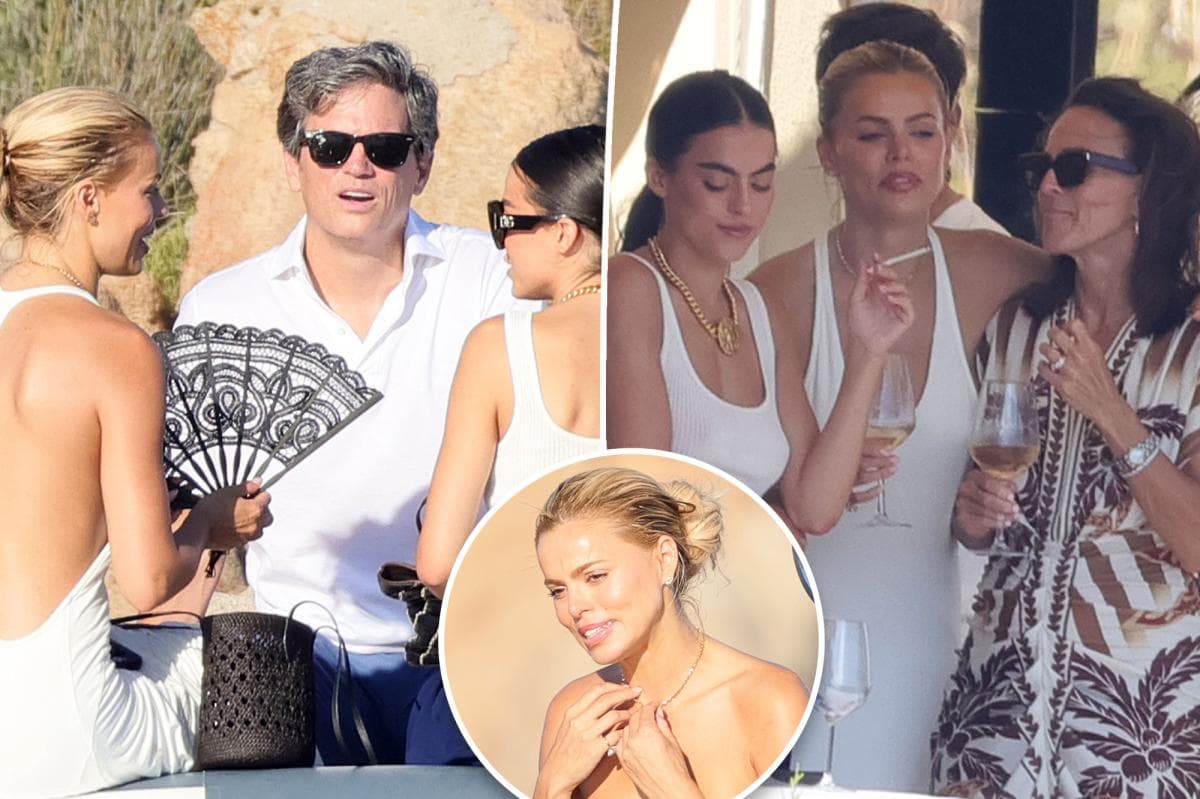Bold Brooks Nader Dazzles Family in Stunning Sardinian Swimsuit Soirée